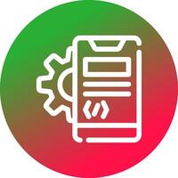 App sviluppo creativo icona design vettore