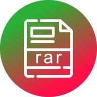 rar creativo icona design vettore