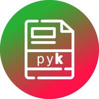 pyk creativo icona design vettore