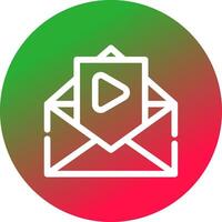 video e-mail creativo icona design vettore