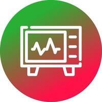 cardiogramma creativo icona design vettore