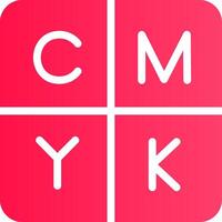 CMYK creativo icona design vettore