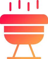 bbq creativo icona design vettore