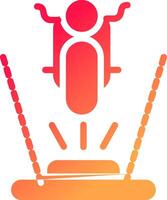 ar motocicletta equitazione creativo icona design vettore
