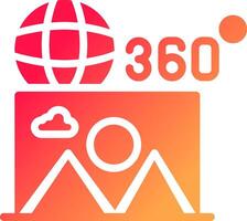 360 Immagine creativo icona design vettore