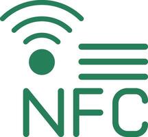 nfc creativo icona design vettore