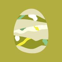 contento Pasqua impostato di carte, manifesti o coperture nel moderno minimalista stile uova. vettore
