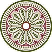 vettore il giro colorato Arabo nazionale ornamento. infinito verdura modello di orientale popoli di Asia, Africa, Persia, iran, Iraq.