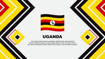 Uganda bandiera astratto sfondo design modello. Uganda indipendenza giorno bandiera sfondo vettore illustrazione. Uganda design