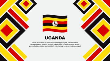 Uganda bandiera astratto sfondo design modello. Uganda indipendenza giorno bandiera sfondo vettore illustrazione. Uganda