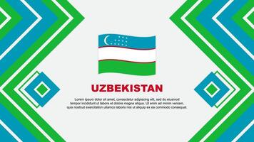 Uzbekistan bandiera astratto sfondo design modello. Uzbekistan indipendenza giorno bandiera sfondo vettore illustrazione. Uzbekistan design