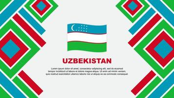 Uzbekistan bandiera astratto sfondo design modello. Uzbekistan indipendenza giorno bandiera sfondo vettore illustrazione. Uzbekistan