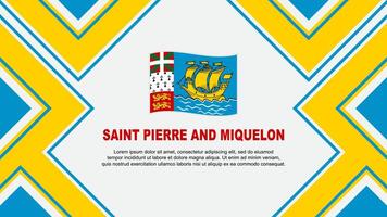 santo pierre e miquelon bandiera astratto sfondo design modello. santo pierre e miquelon indipendenza giorno bandiera sfondo vettore illustrazione. vettore