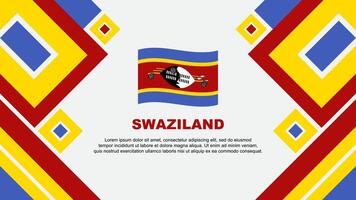 Swaziland bandiera astratto sfondo design modello. Swaziland indipendenza giorno bandiera sfondo vettore illustrazione. Swaziland cartone animato