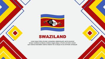 Swaziland bandiera astratto sfondo design modello. Swaziland indipendenza giorno bandiera sfondo vettore illustrazione. Swaziland sfondo