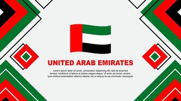 unito arabo Emirates bandiera astratto sfondo design modello. unito arabo Emirates indipendenza giorno bandiera sfondo vettore illustrazione. sfondo