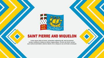 santo pierre e miquelon bandiera astratto sfondo design modello. santo pierre e miquelon indipendenza giorno bandiera sfondo vettore illustrazione. design