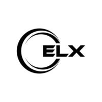 elx lettera logo disegno, ispirazione per un' unico identità. moderno eleganza e creativo design. filigrana il tuo successo con il Impressionante Questo logo. vettore