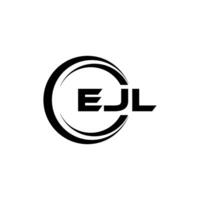ejl lettera logo disegno, ispirazione per un' unico identità. moderno eleganza e creativo design. filigrana il tuo successo con il Impressionante Questo logo. vettore
