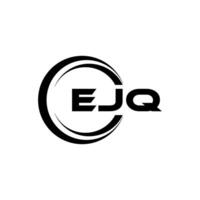 ejq lettera logo disegno, ispirazione per un' unico identità. moderno eleganza e creativo design. filigrana il tuo successo con il Impressionante Questo logo. vettore