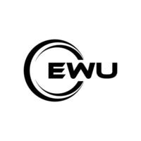 ewu lettera logo disegno, ispirazione per un' unico identità. moderno eleganza e creativo design. filigrana il tuo successo con il Impressionante Questo logo. vettore