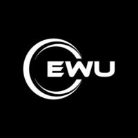 ewu lettera logo disegno, ispirazione per un' unico identità. moderno eleganza e creativo design. filigrana il tuo successo con il Impressionante Questo logo. vettore