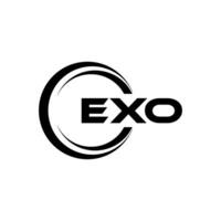 exo lettera logo disegno, ispirazione per un' unico identità. moderno eleganza e creativo design. filigrana il tuo successo con il Impressionante Questo logo. vettore