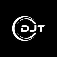 djt lettera logo disegno, ispirazione per un' unico identità. moderno eleganza e creativo design. filigrana il tuo successo con il Impressionante Questo logo. vettore