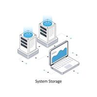 sistema Conservazione isometrico azione illustrazione. eps file azione illustrazione. vettore