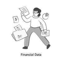 finanziario dati piatto stile design vettore illustrazione. azione illustrazione