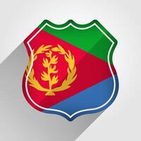 eritrea bandiera strada cartello illustrazione vettore