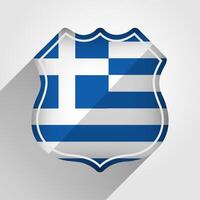 francese Grecia bandiera strada cartello illustrazione vettore