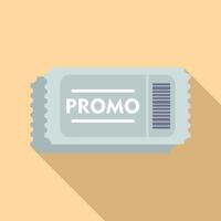 promo voucher; tagliando icona piatto vettore. promozione etichetta vendita vettore