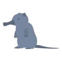 zoologia desman icona cartone animato vettore. amichevole animale vettore