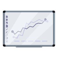 apprendimento visivo icona cartone animato vettore. accademico posto di lavoro vettore