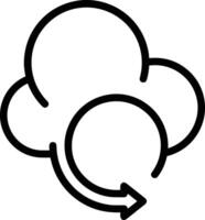 nube icona simbolo vettore Immagine. illustrazione di il ospitando Conservazione design Immagine