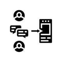 procedura guidata di oz analisi UX ui glifo icona vettore illustrazione