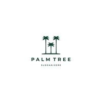 semplice elegante palma logo design vettore