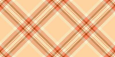 pacchetto senza soluzione di continuità sfondo plaid, brasile dai un'occhiata modello tessile. culturale tartan struttura tessuto vettore nel arancia e rosso colori.