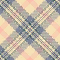 alla moda struttura dai un'occhiata tartan, vivente camera modello senza soluzione di continuità tessuto. gettare sfondo tessile vettore plaid nel pastello e leggero colori.