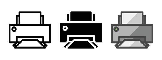 multiuso stampa vettore icona nel schema, glifo, pieno schema stile