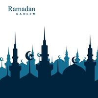 Ramadan sociale media inviare modello design , elegante piazza copertina con arabo ornamento vettore