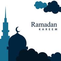 Ramadan sociale media inviare modello design , elegante piazza copertina con arabo ornamento vettore