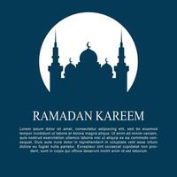 Ramadan sociale media inviare modello design , elegante piazza copertina con arabo ornamento vettore