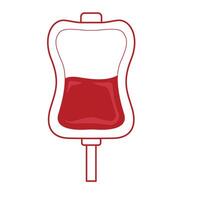 illustrazione del donatore di sangue vettore