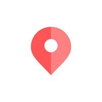 carta geografica GPS Posizione punto icona piatto design stile. semplice ragnatela e mobile vettore. Perfetto interfaccia illustrazione simbolo. vettore