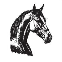 cavallo silhouette animale logo nero cavalli grafico vettore illustrazione