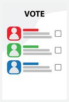 Stampa votazione generale elezione vettore