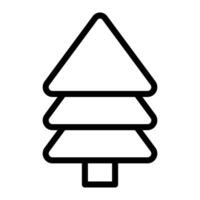 pino albero semplice linea icona simbolo vettore