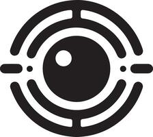 minimo occhio cura logo vettore icona, piatto simbolo, nero colore silhouette, bianca sfondo 21
